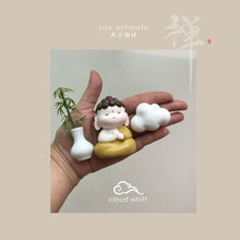 Load image into Gallery viewer, Zen Buddha I Guanyin statue + Cloud Aroma diffuser stone
