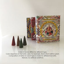 Load image into Gallery viewer, Bhutan Incense Cone - Riwo Sangchoe/ Sur/ Energy Cleansing(Green Tara, Zambala, Medicine Buddha, Guru Rinpoche)