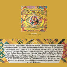 Load image into Gallery viewer, Bhutan Incense Cone - Riwo Sangchoe/ Sur/ Energy Cleansing(Green Tara, Zambala, Medicine Buddha, Guru Rinpoche)