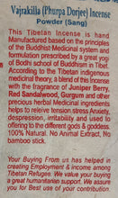 Load image into Gallery viewer, Vajrakilaya Obstacle-clear (Dorje Phurba) Incense Powder 除障 普巴金刚香粉