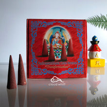 Load image into Gallery viewer, Tibetan Incense Cone - Guru Rinpoche, Medicine Buddha, Green Tara, Zambala, Chenrezig, Mahakala 塔香~莲师 药师 观音 度母 黄财神 大黑天