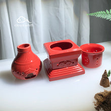 Load image into Gallery viewer, Smoke Offering Burner (Red Stupa) 烟供炉 (红佛塔)