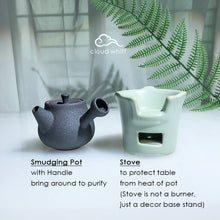 Load image into Gallery viewer, Anti-Epidemic Purification Powder + Mini Burner Set (Black Matt) 防疫粉 迷你熏香炉套装 (黑沙)