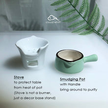 Load image into Gallery viewer, Anti-Epidemic Purification Powder & Mini Burner (Green)防疫粉 迷你熏香炉套~迷你烧碳炉 (绿)