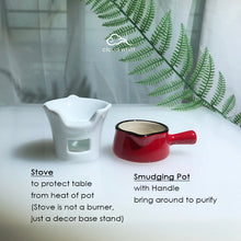 Load image into Gallery viewer, Anti-Epidemic Purification Powder & Mini Burner (Red/Black line) 防疫粉 熏香炉套~迷你烧碳炉 (红黑线)