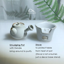 Load image into Gallery viewer, Anti-Epidemic Purification Powder & Burner (White) 防疫粉 迷你熏香炉套(白)