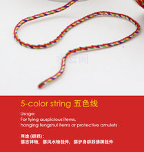 Load image into Gallery viewer, 5-color Auspicious String / wrist-band 五色线 / 手环