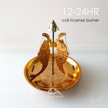 Load image into Gallery viewer, Big Incense Holder (3 Golden Fish) 24H 大香盘 金色三鱼