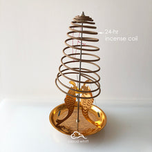 Load image into Gallery viewer, Big Incense Holder (3 Golden Fish) 24H 大香盘 金色三鱼