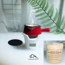 Load image into Gallery viewer, Anti-Epidemic Purification Powder & Mini Burner (Red/Black line) 防疫粉 熏香炉套~迷你烧碳炉 (红黑线)