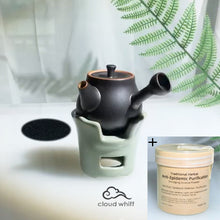 Load image into Gallery viewer, Anti-Epidemic Purification Powder & Burner (Black Glossy) 防疫粉 迷你熏香炉套(亮黑)