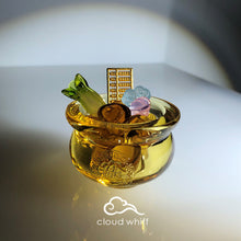 Load image into Gallery viewer, Wealth Bowl (Citrine color) 聚宝盆 (黄水晶色)5cm