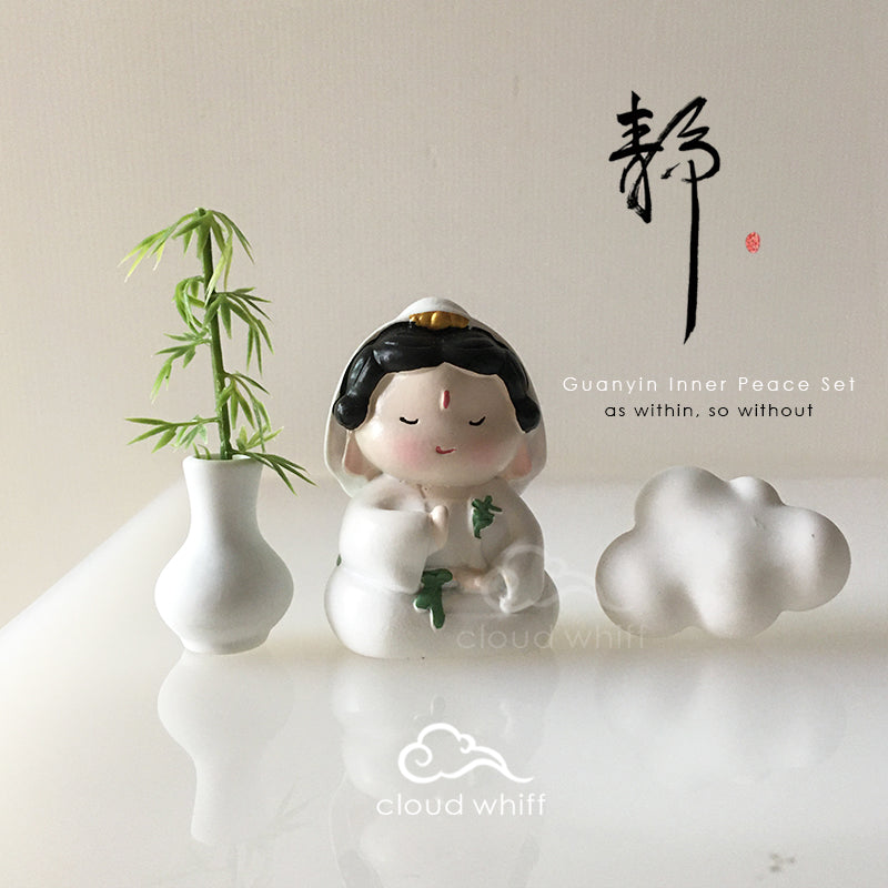 Guanyin Inner Peace Set + Cloud Aroma diffuser stone