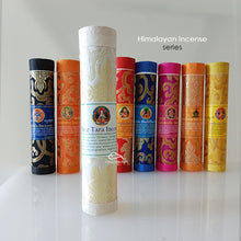 Load image into Gallery viewer, Tibetan Incense - Dharma Protector Incense-Medicine Buddha,Tara, Zambala, Kurukulle, Manjushri, Guru, Amitayus

