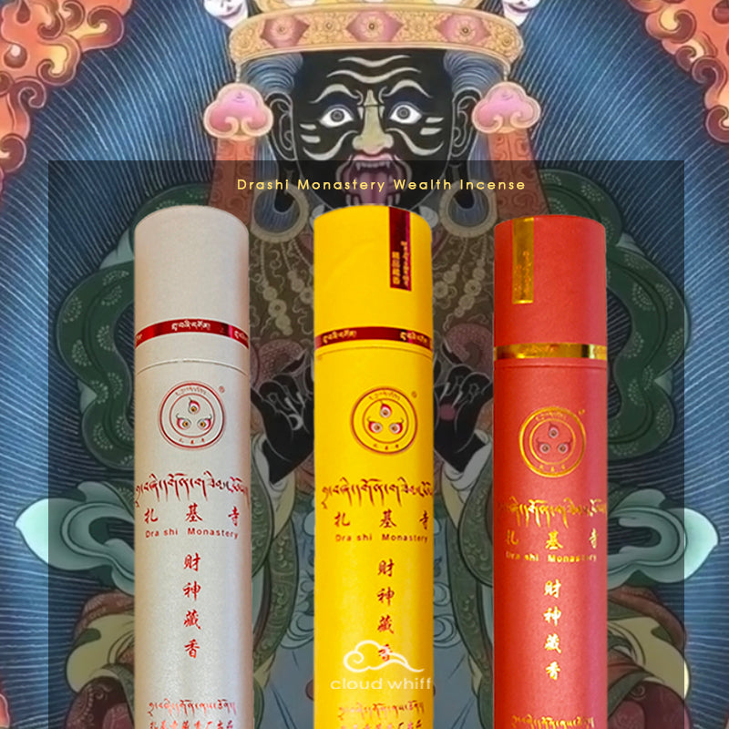 Tibetan Wealth  Incense - Drashi Lhamo Monastery