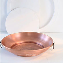 Load image into Gallery viewer, Smoke Offering Puja Plate ~ 2-ear (Copper Alloy) 烟供盘 ~ 双耳 （锌铜合金）
