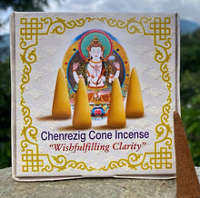 Load image into Gallery viewer, Tibetan Incense Cone - Guru Rinpoche, Medicine Buddha, Green Tara, Zambala, Chenrezig, Mahakala 塔香~莲师 药师 观音 度母 黄财神 大黑天
