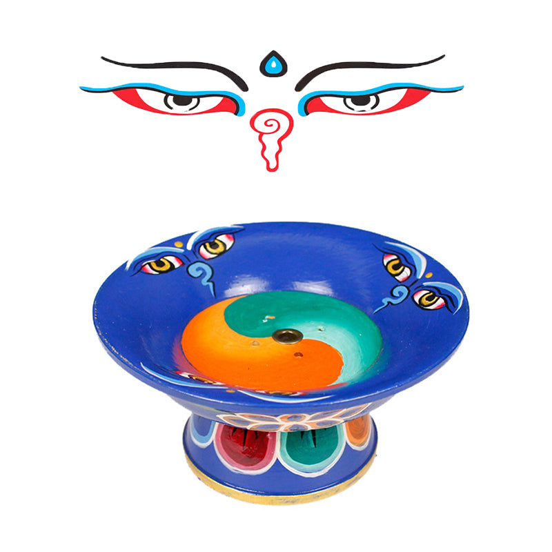 Incense Holder - Tibetan Wisdom Eye 香盘-藏传法眼