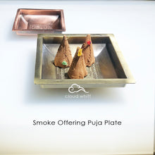 Load image into Gallery viewer, Smoke Offering Plate - Square Copper Alloy 烟供盘-四方铜
