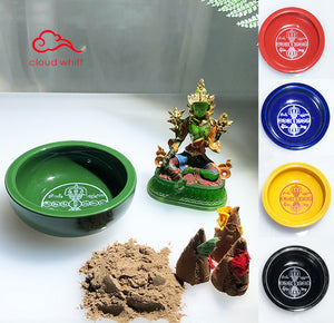 Smoke Offering Sang Puja Bowl (Tibetan Vajra) 烟供盘 藏传金刚权