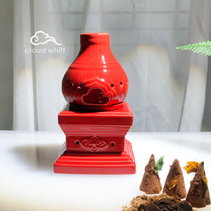 Smoke Offering Burner (Red Stupa) 烟供炉 (红佛塔）