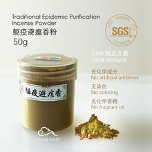 Load image into Gallery viewer, Traditional Epidemic Purification Incense Powder I Smudging I Frankincense, Angelica 避瘟净化香
