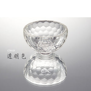 7-color Water Offering Crystal Bowls (Light Color）~ 7彩水晶供水杯 (幻彩浅色）