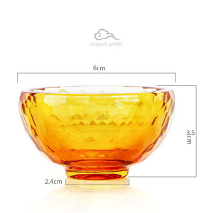 7-color Water Offering Crystal Bowls ~ 7彩水晶供水杯