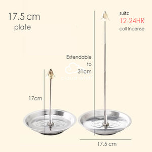 Extendable Incense holder plate 延申香盘