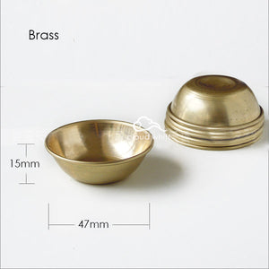 Tibetan Water Offering Bowl 7pc  (Brass) 藏传供水碗7件~黄铜