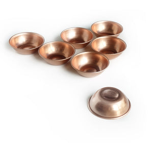 Tibetan Water Offering Bowl 7pc (Red Copper) 藏传供水碗7件~紫铜