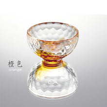 Load image into Gallery viewer, 7-color Water Offering Crystal Bowls (Light Color）~ 7彩水晶供水杯 (幻彩浅色）
