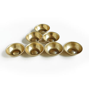 Tibetan Water Offering Bowl 7pc  (Brass) 藏传供水碗7件~黄铜