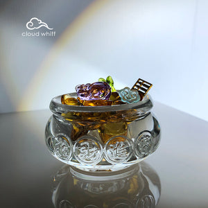 好彩头聚宝盆 (透明色) Wealth Bowl (Transparent color)8cm