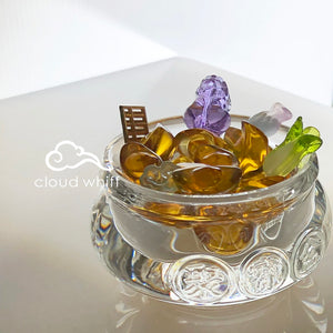 好彩头聚宝盆 (透明色) Wealth Bowl (Transparent color)8cm